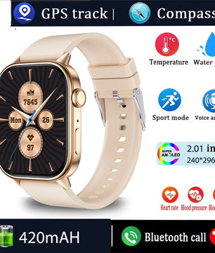 Silica Gel Waterproof Android Square Shape Bluetooth Smartwatch