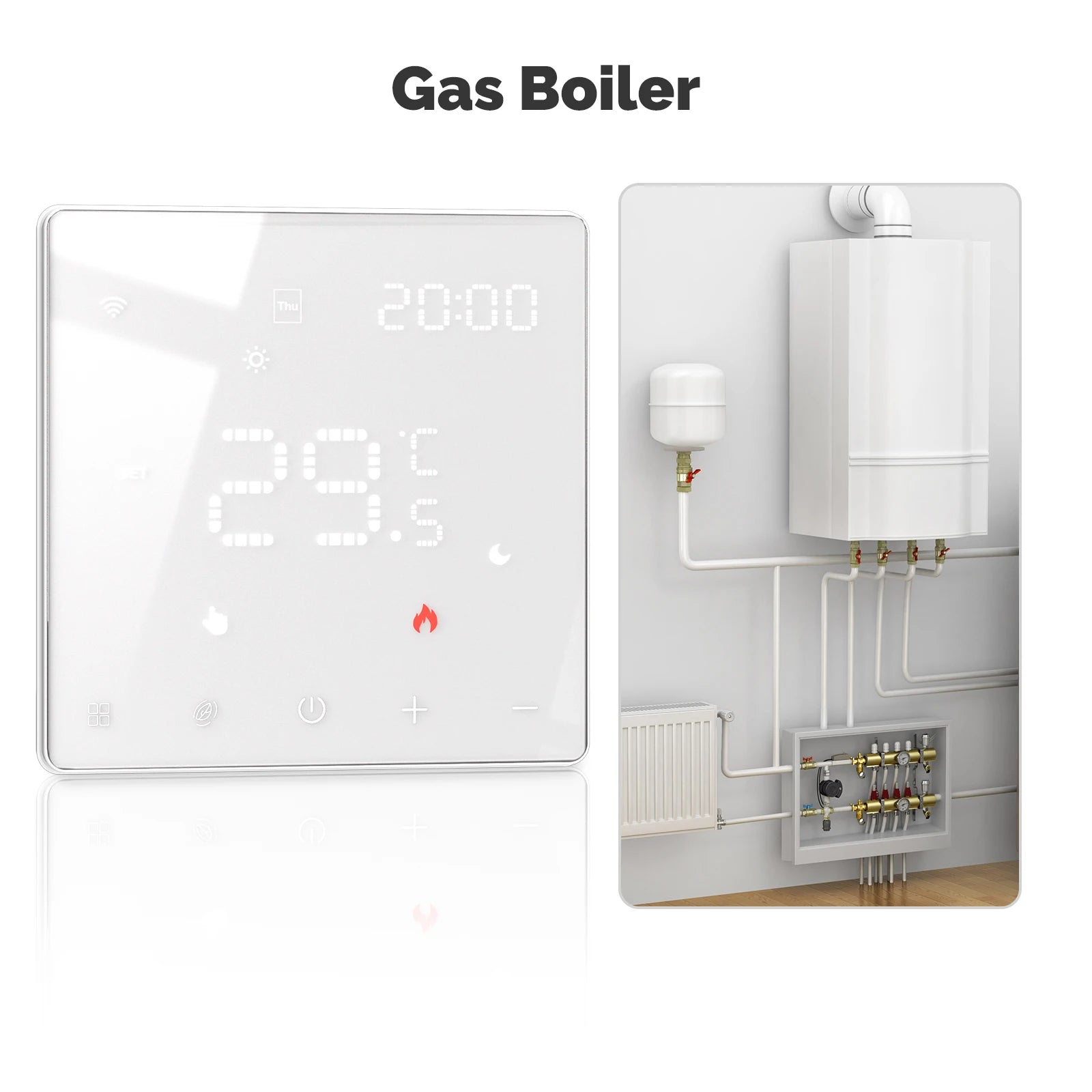 MOES ZigBee Thermostat for Water Gas Boiler with Alexa Google Home