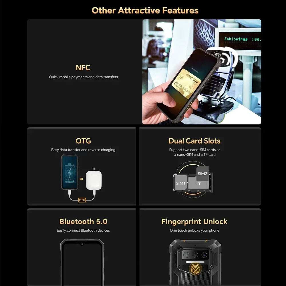 7500mAh 256GB Android Normal Screen Fast Charging Smartphone