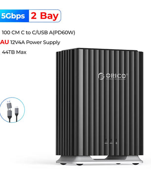 Plastic 5 Bay USB C DAS Enclosure Hard Drive For Desktop