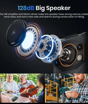 10000mAh 128GB 8MP Full Screen F110 Pro 5G Rugged Phone