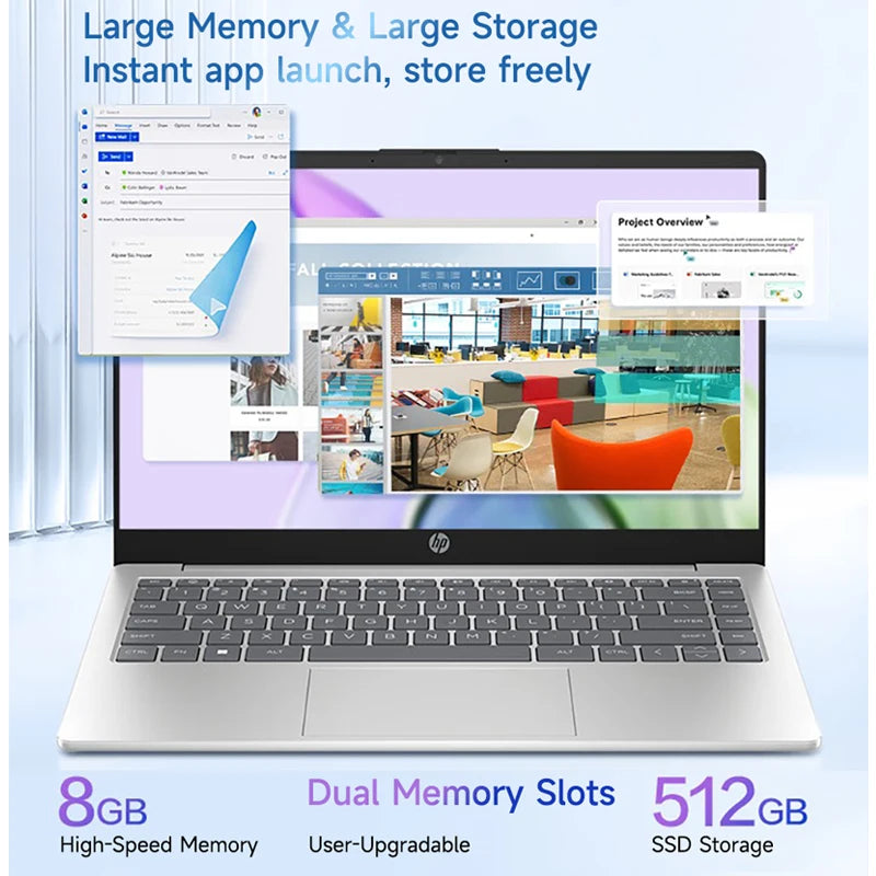HP AMD Ryzen 7-7730U 16GB RAM 512GB SSD 15.6 Inch Laptop