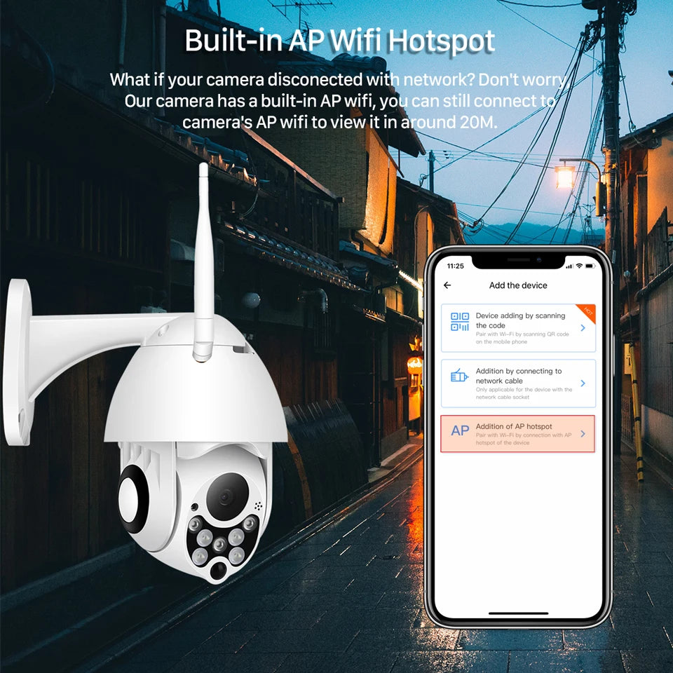 IP66 3.6mm Wifi 1080P HD CCTV Security Dome Camera