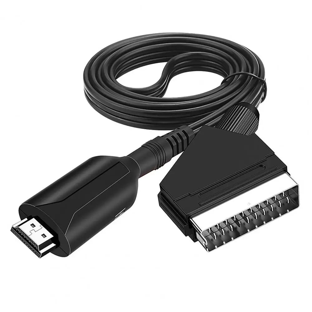 HDMI Compatible Scart Video Audio Converter Cord For TV Box