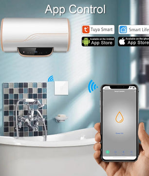 LoraTap 20A Plastic Panel Voice Control Water Heater Wall Switch