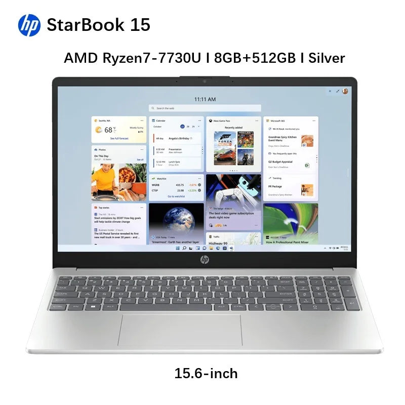 HP AMD Ryzen 7-7730U 16GB RAM 512GB SSD 15.6 Inch Laptop