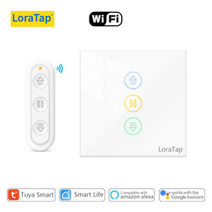 LoraTap 240V 600W Plastic WiFi Rolling Blinds Curtain Switch