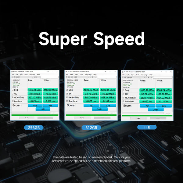KingSpec 256GB - 1TB 1500Mbps Internal SSD For MacBook Pro