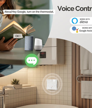 MOES WiFi ZigBee Smart Thermostat Battery Gas Boiler Alexa Google Home