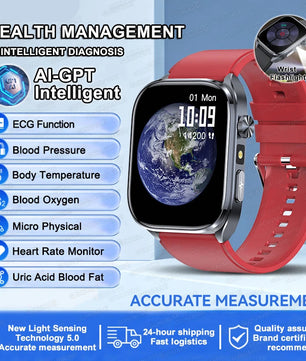 Silica Gel Waterproof Android Square Shape On-Wrist Smartwatch