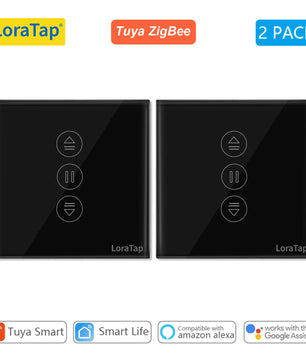 LoraTap 240V 600W Plastic ZigBee Rolling Blinds Curtain Switch