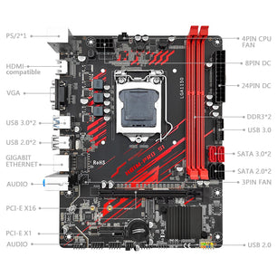 LGA-1150 1600MHz Intel Xeon I5 4690 DDR3 16GB RAM Motherboard Kit