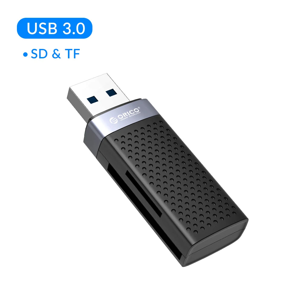 USB 3.0 Aluminium Alloy External Installation Memory Card Adapter