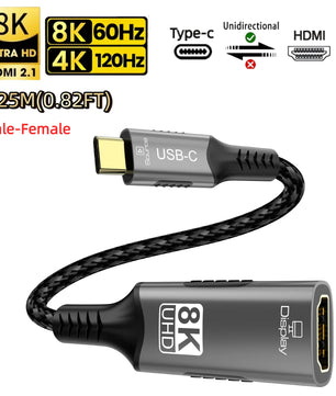 Aluminium 6mm HDMI-Compatible 1.4 Cable For MacBook