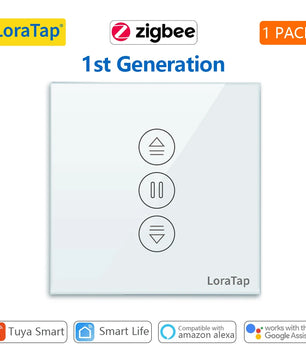 LoraTap 240V 600W Plastic ZigBee 3.0 Rolling Blinds Curtain Switch