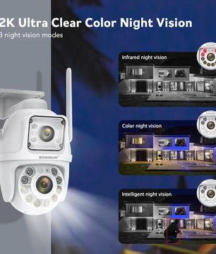 Boavision 4MP Dual Lens Auto Tracking Two Way Security Camera