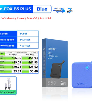 Gen2 Portable External Solid State Drive for Desktop and Laptop
