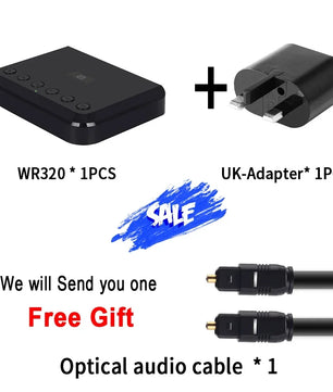 USB 3.5mm WIFI Bluetooth Wireless Audio Receiver Optical Adapter