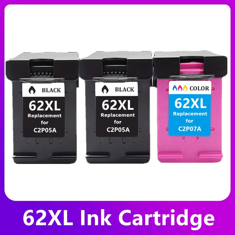 62XL Ink Cartridge Compatible For HP Envy 5540 5640 7640 5646