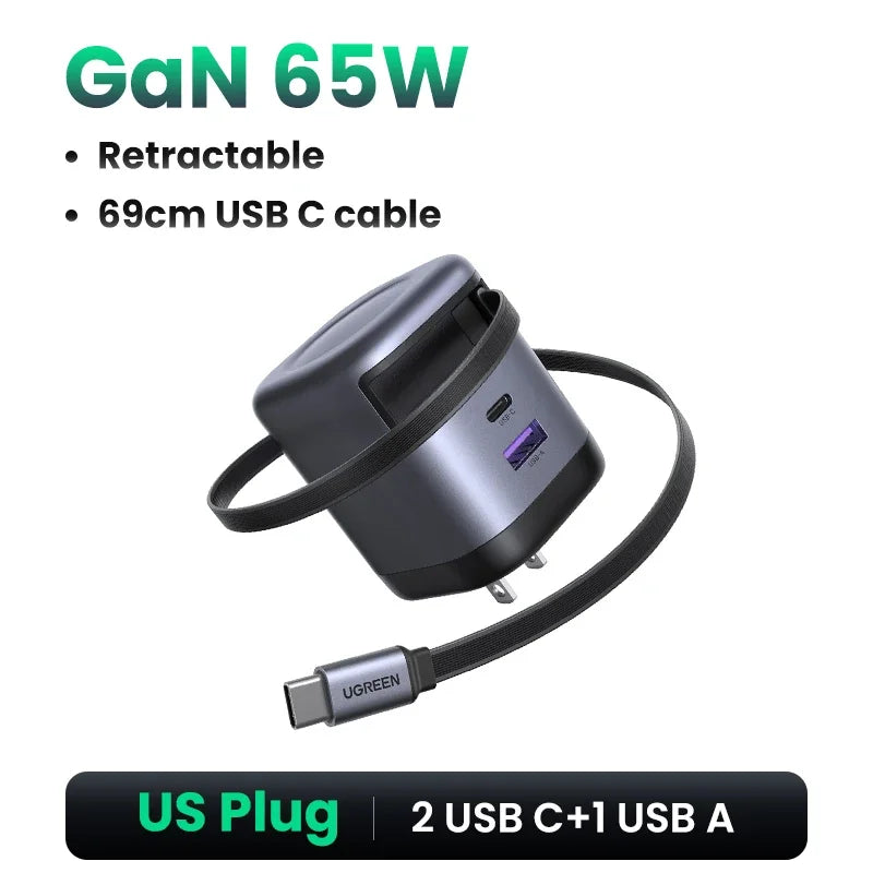 Ugreen 100W Alloy USB Type-C Charge For Laptop MacBook Pro