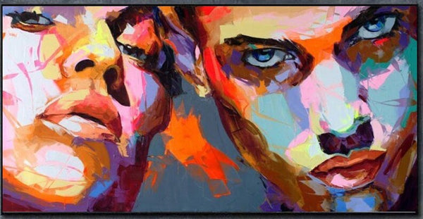 100% Canvas Modern Abstract Figurative Hand-Made Oil Painting