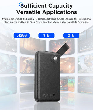 512GB - 2TB External Solid State Drive For Laptop And Desktop