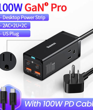 Baseus 65W 100W USB Type-C Fast Charger For iPhone and MacBook