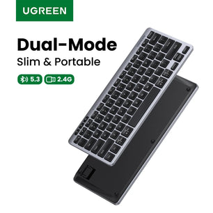 Ugreen Wireless 5.3 & 2.4G USB Bluetooth 78 Key Keyboard 