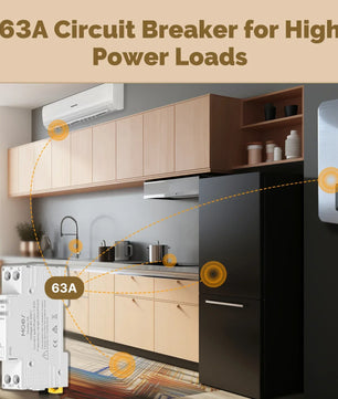 MOES ZigBee 63A Smart Circuit Breaker Electricity Monitor with Alexa