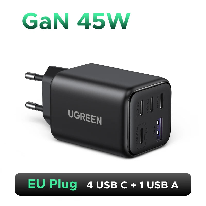 Ugreen 45W GaN 5 Ports PD 3.0 UFSC PPS Charger For iPhone