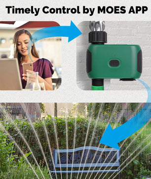 MOES WiFi Smart Water Timer 1 Outlet with Alexa Google Home