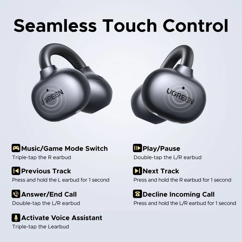Silica Gel Dynamic Vocalism Bluetooth 6.0 Wireless Earphones