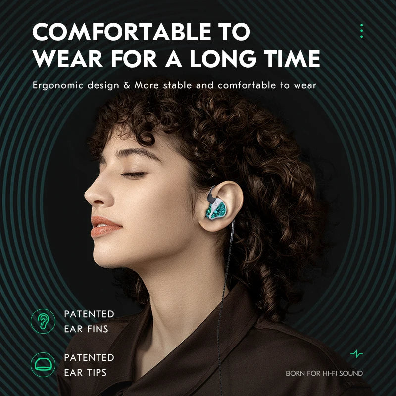 Metal Dynamic Vocalism Earphones with Detachable Cable