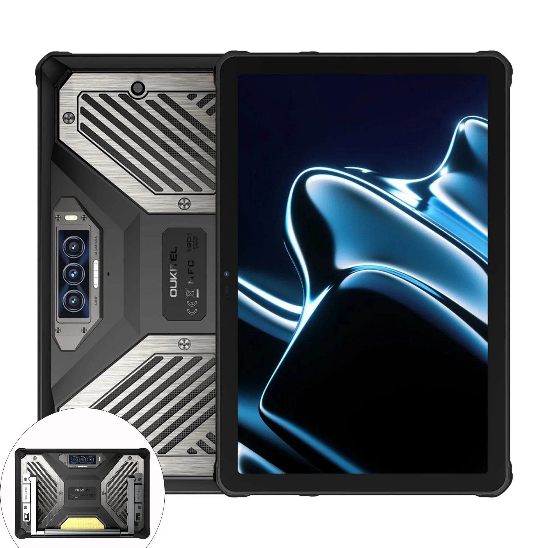 7500mAh 12GB 33W 11 Inch FHD RT10 5G Rugged Tablet with Stand