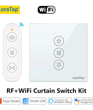 LoraTap 240V Plastic WiFi Blinds Roller Shutter Curtain Switch