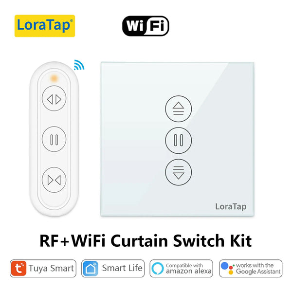 LoraTap 240V Plastic WiFi Blinds Roller Shutter Curtain Switch