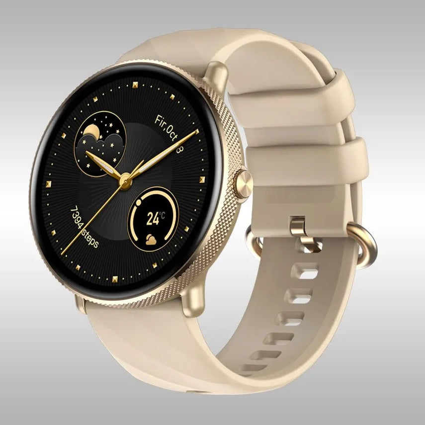 Steel Amoled Display Waterproof Android Round Shape Smartwatch