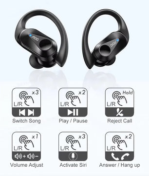 Silica Gel Dynamic Vocalism Bluetooth Wireless Earphones