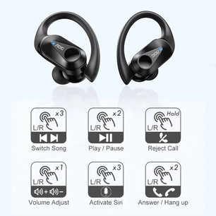 Silica Gel Dynamic Vocalism Bluetooth Wireless Earphones