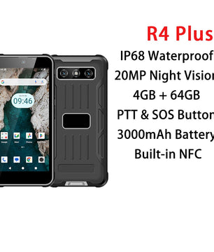 R4 Plus 4G Rugged Android Normal Screen Fast Charging Smartphone