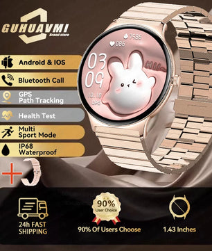 Silica Gel Full Touch Screen Android Round Shaped Digital Smartwatch