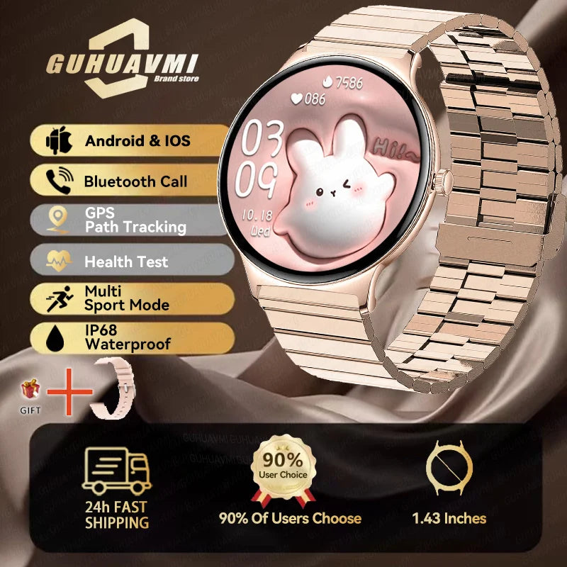 Silica Gel Full Touch Screen Android Round Shaped Digital Smartwatch