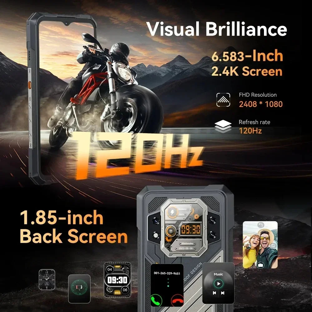 10200mAh 16GB Android KINGKONG X Rugged 5G Smartphone