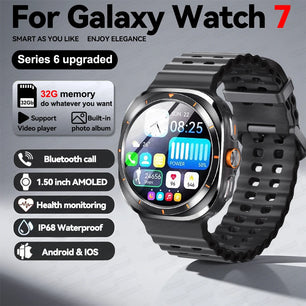 Fine Steel Amoled Screen Waterproof Android Round Shaped Smartwatch