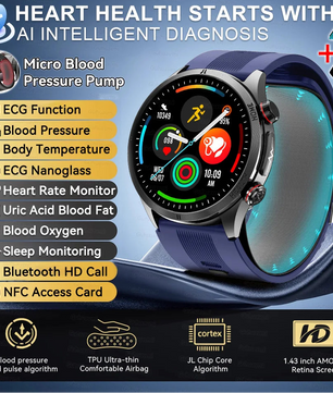 Silica Gel Waterproof Android Round Shape On-Wrist Smartwatch