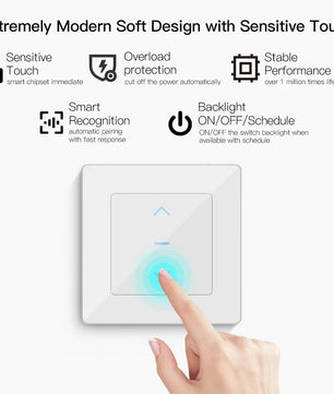 Moes 240V Plastic Curtains Motorized Roller Shutters Blinds Switch