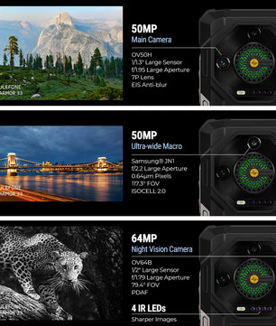 25500mAh 6.95'' 512GB Android Armor 33 4G Rugged Smartphone