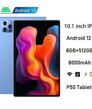 8000mAh 8GB RAM 512GB ROM 10.1 Inches Octa Core Android Tablet