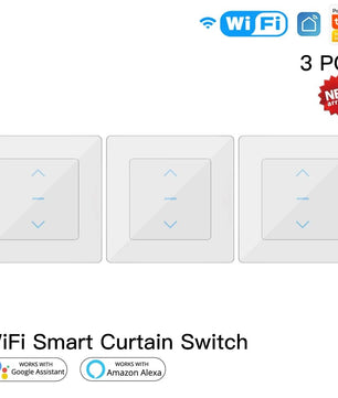 Moes 240V Plastic Curtains Motorized Roller Shutters Blinds Switch