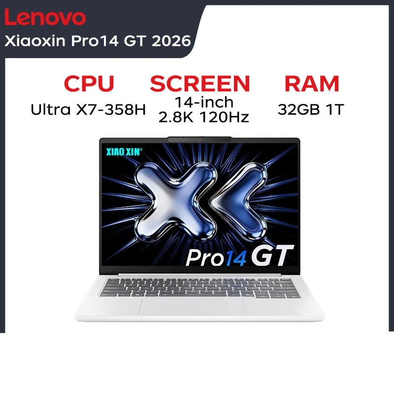 Lenovo Xiaoxin Pro 14GT 14"2.8K OLED 120Hz Ultra X7-358H 32GB Laptop